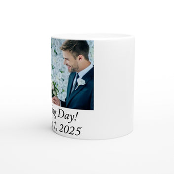 Custom Designed:  11oz Ceramic Mug Ceramic White
