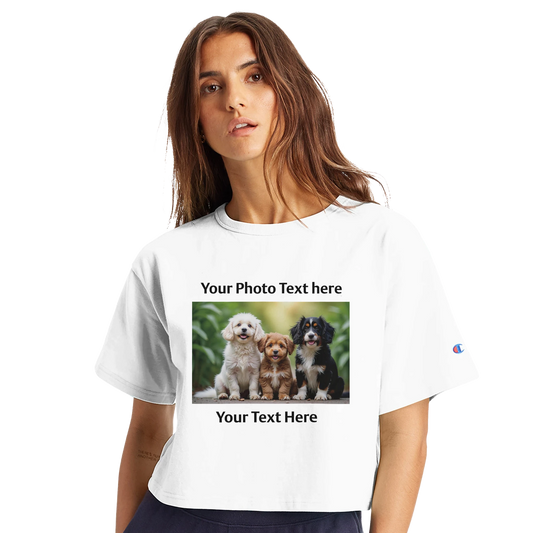 Women's Cropped Heritage Crewneck T-Shirt | Champion T453W